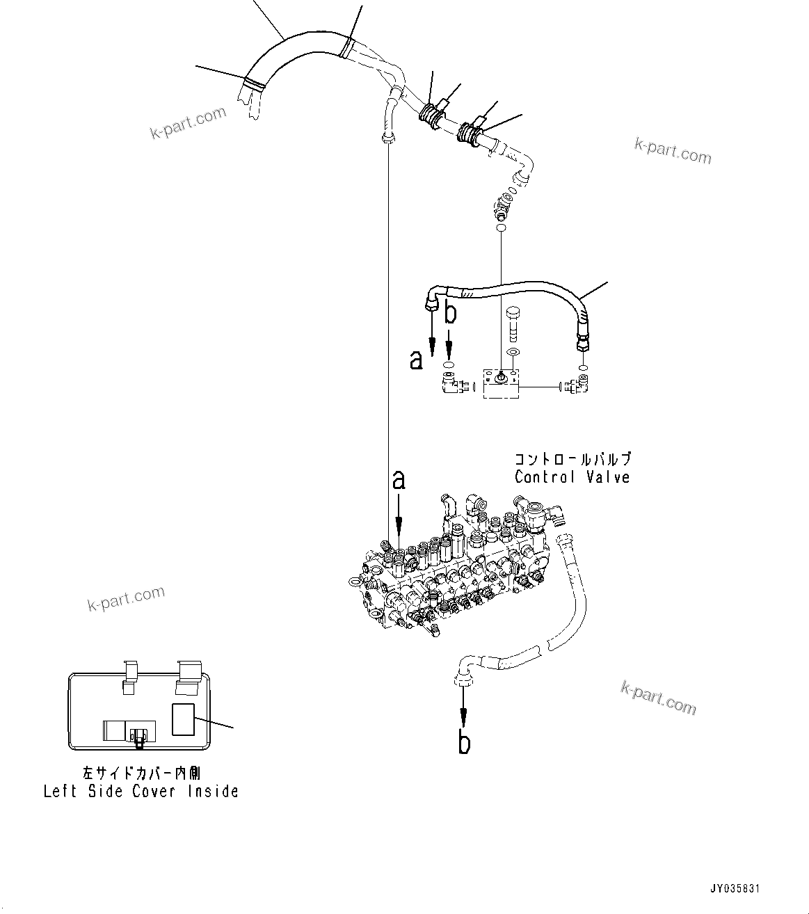 Komatsu parts book diagram for PC55MR-3 S/N 15001-UP: єЭДЫ ?Щ КЮЩМЮ,  ?АЇБТЭД ”ZЉЗ (2/2)(#16501-)