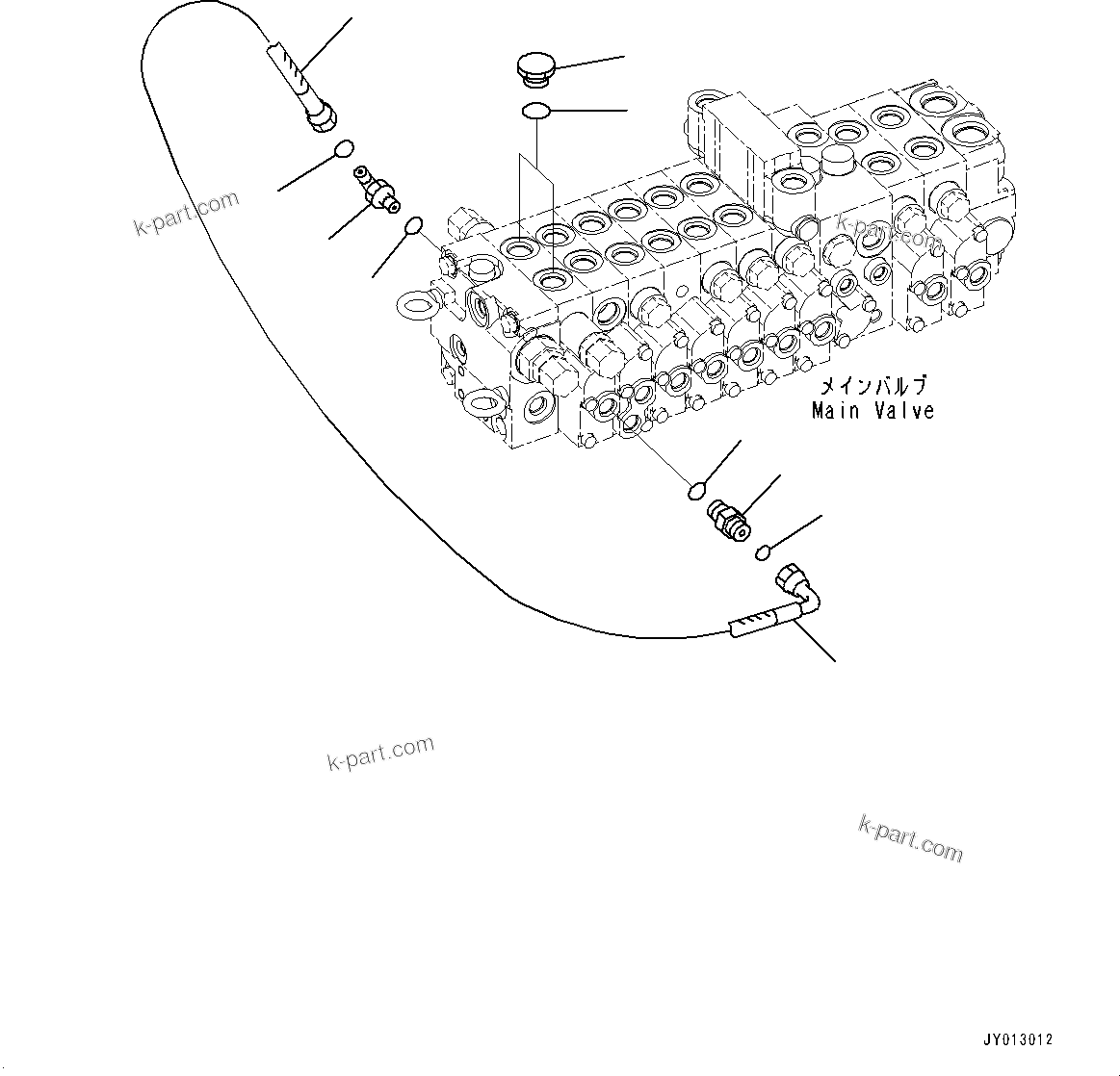 Komatsu parts book diagram for PC55MR-3 S/N 15001-UP: єЭДЫ ?Щ КЮЩМЮ, єИёГЁЭёЮ •”•I, ‘ќђЭКЮЩМЮ (9 ЅМЯ ?Щ, 1 ? ?ЛЮЅКЮЩМЮ)(#16001-16500)
