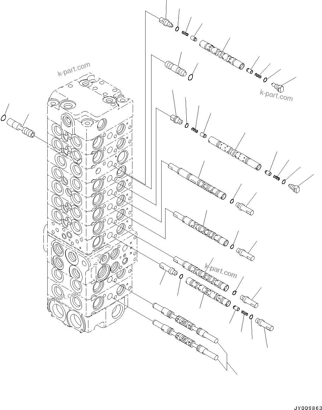 Komatsu parts book diagram for PC55MR-3 S/N 15001-UP: єЭДЫ ?Щ КЮЩМЮ, 10 КЮЩМЮ (3/25) (1‘ќђЭ  ?ёБ ?ґ ?А”ZЉЗ •T)(#15401-16000)