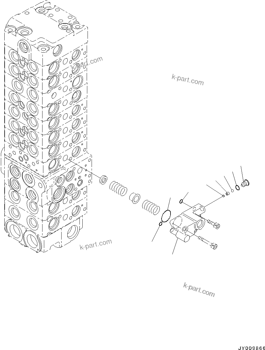 Komatsu parts book diagram for PC55MR-3 S/N 15001-UP: єЭДЫ ?Щ КЮЩМЮ, 10 КЮЩМЮ (6/25)(#16001-16500)