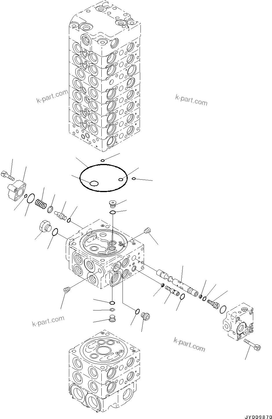 Komatsu parts book diagram for PC55MR-3 S/N 15001-UP: єЭДЫ ?Щ КЮЩМЮ, 10 КЮЩМЮ (15/25)(#16501-)