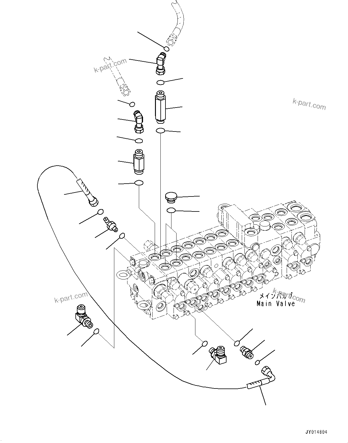 Komatsu parts book diagram for PC55MR-3 S/N 15001-UP: єЭДЫ ?Щ КЮЩМЮ, єИёГЁЭёЮ •”•I, ‘ќђЭКЮЩМЮ (10 ЅМЯ ?Щ, КЯЬ ?  ?ЭёЮЩ КЯЬ ? БЩД МЮЪ ?ДЮ —P)(#16001-16500)