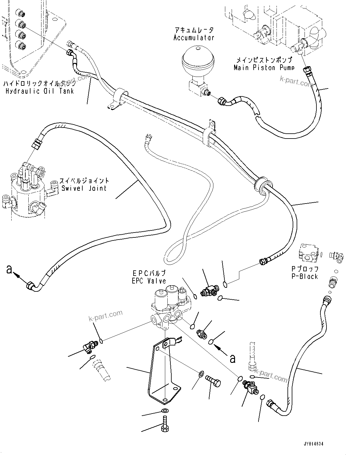 Komatsu parts book diagram for PC55MR-3 S/N 15001-UP: єЭДЫ ?Щ КЮЩМЮ, їЪЙІДЮ КЮЩМЮ ”ZЉЗ (КЯЬ ?  ?ЭёЮЩ КЯЬ ? БЩД МЮЪ ?ДЮ •T)(#15401-16000)