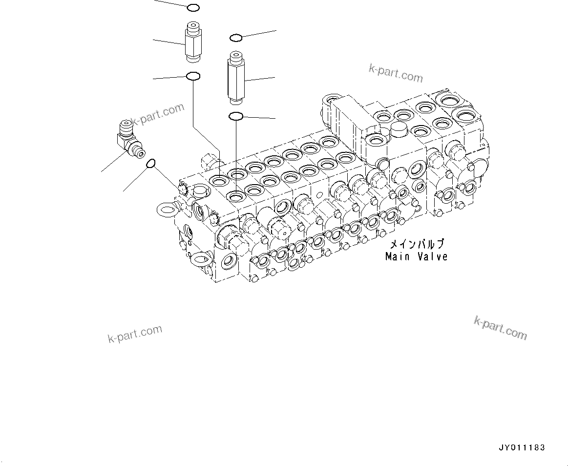 Komatsu parts book diagram for PC55MR-3 S/N 15001-UP: єЭДЫ ?Щ КЮЩМЮ, єИёГЁЭёЮ •”•I, ‘ќђЭКЮЩМЮ (2/2)(#15001-15400)
