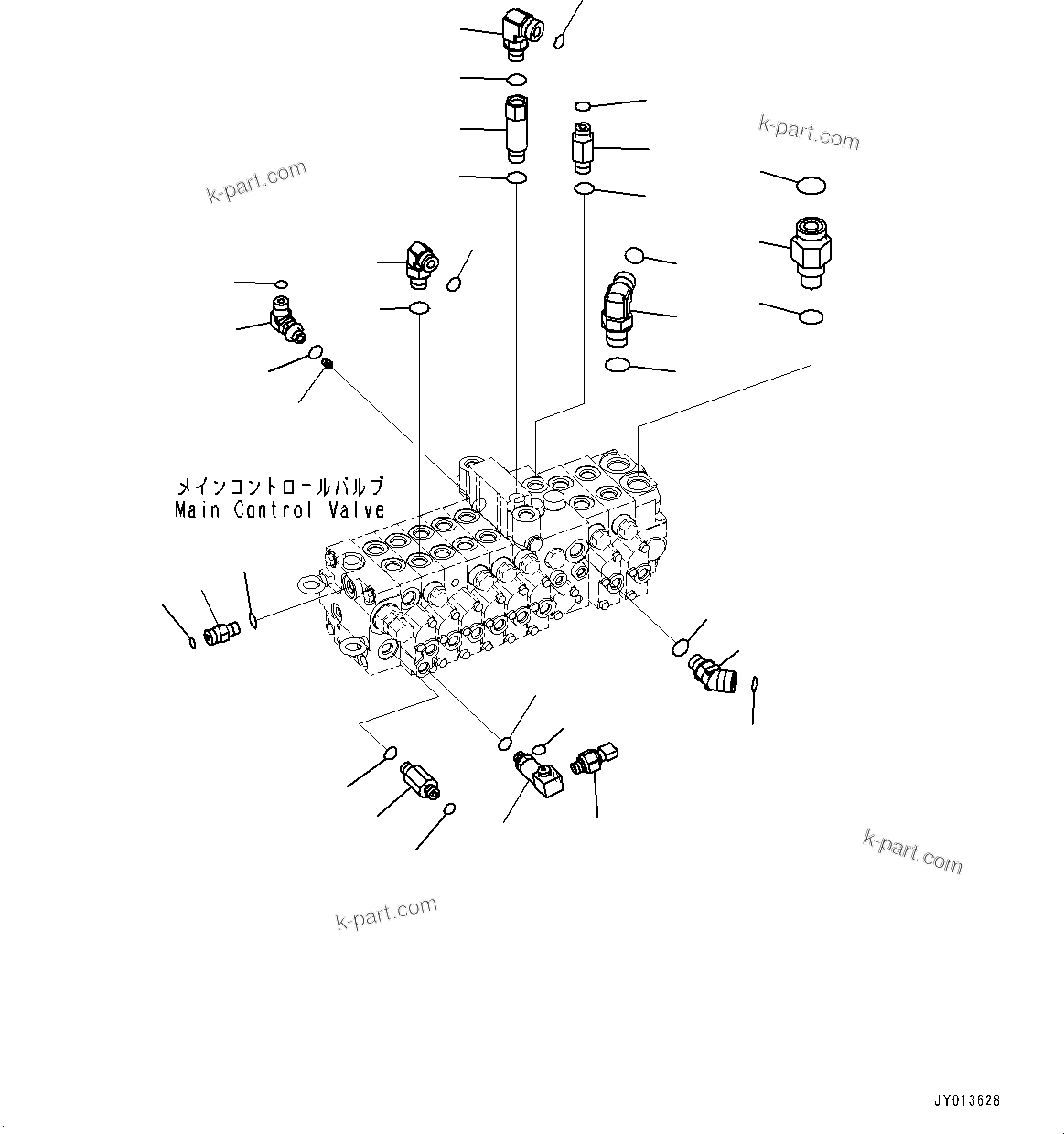 Komatsu parts book diagram for PC55MR-3 S/N 15001-UP: єЭДЫ ?Щ КЮЩМЮ, єИёГЁЭёЮ •”•I (1/3) ( ? ?Д ГЮѕЧЪ ?А •T)(#16501-)