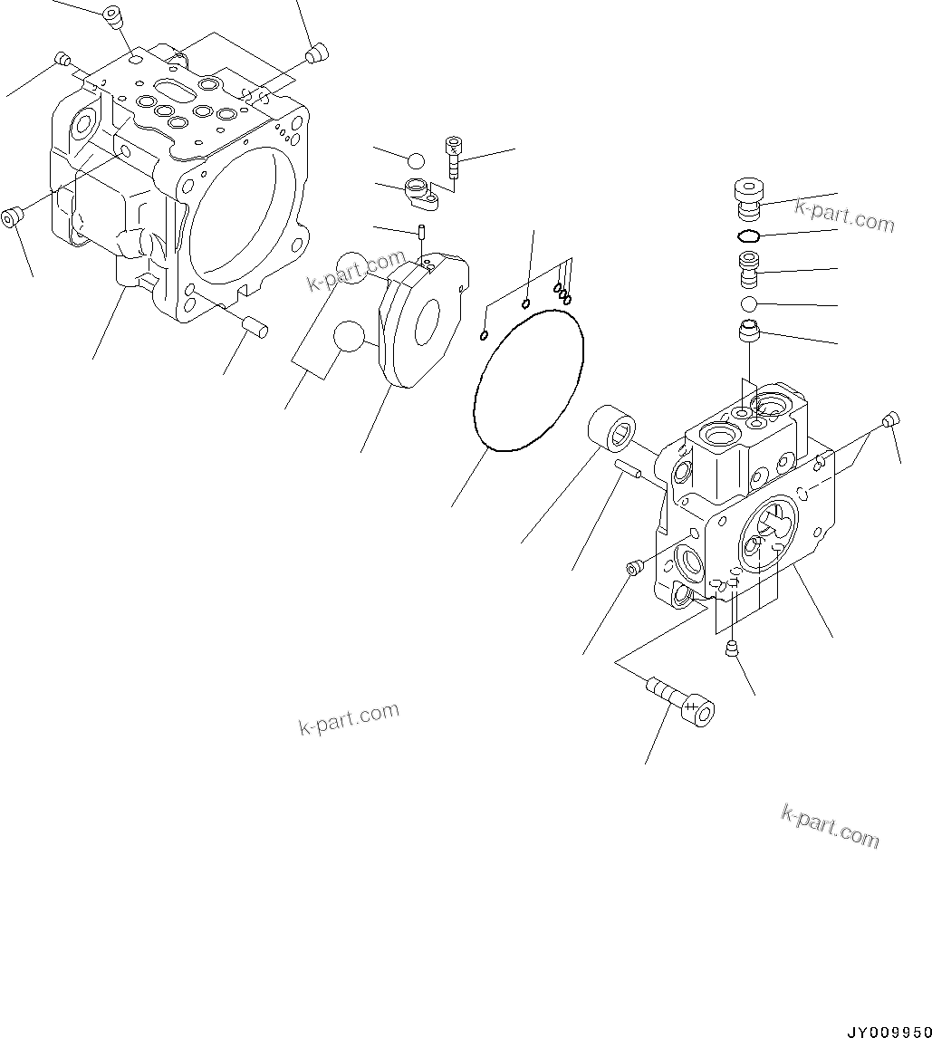 Komatsu parts book diagram for PC55MR-3 S/N 15001-UP: –ы€іОЯЭМЯ, ЛЯЅДЭ ОЯЭМЯ (1/6)(#15001-15259)