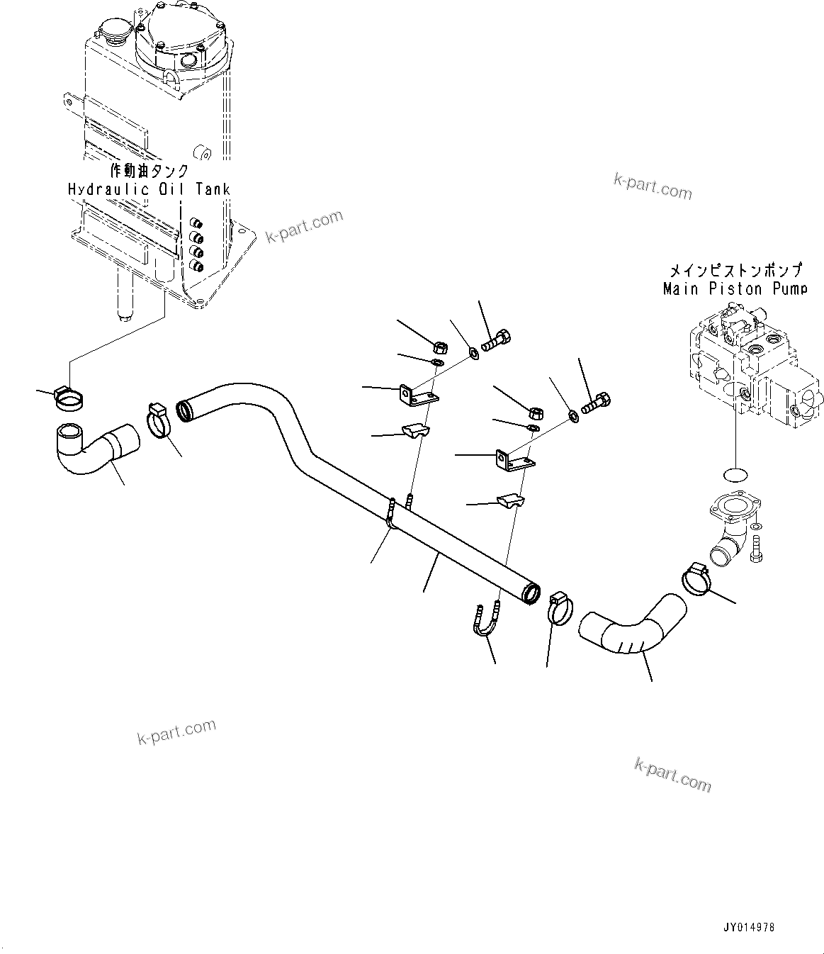 Komatsu parts book diagram for PC55MR-3 S/N 15001-UP: ?ёј ?Э ”ZЉЗ, (#15401-19588)