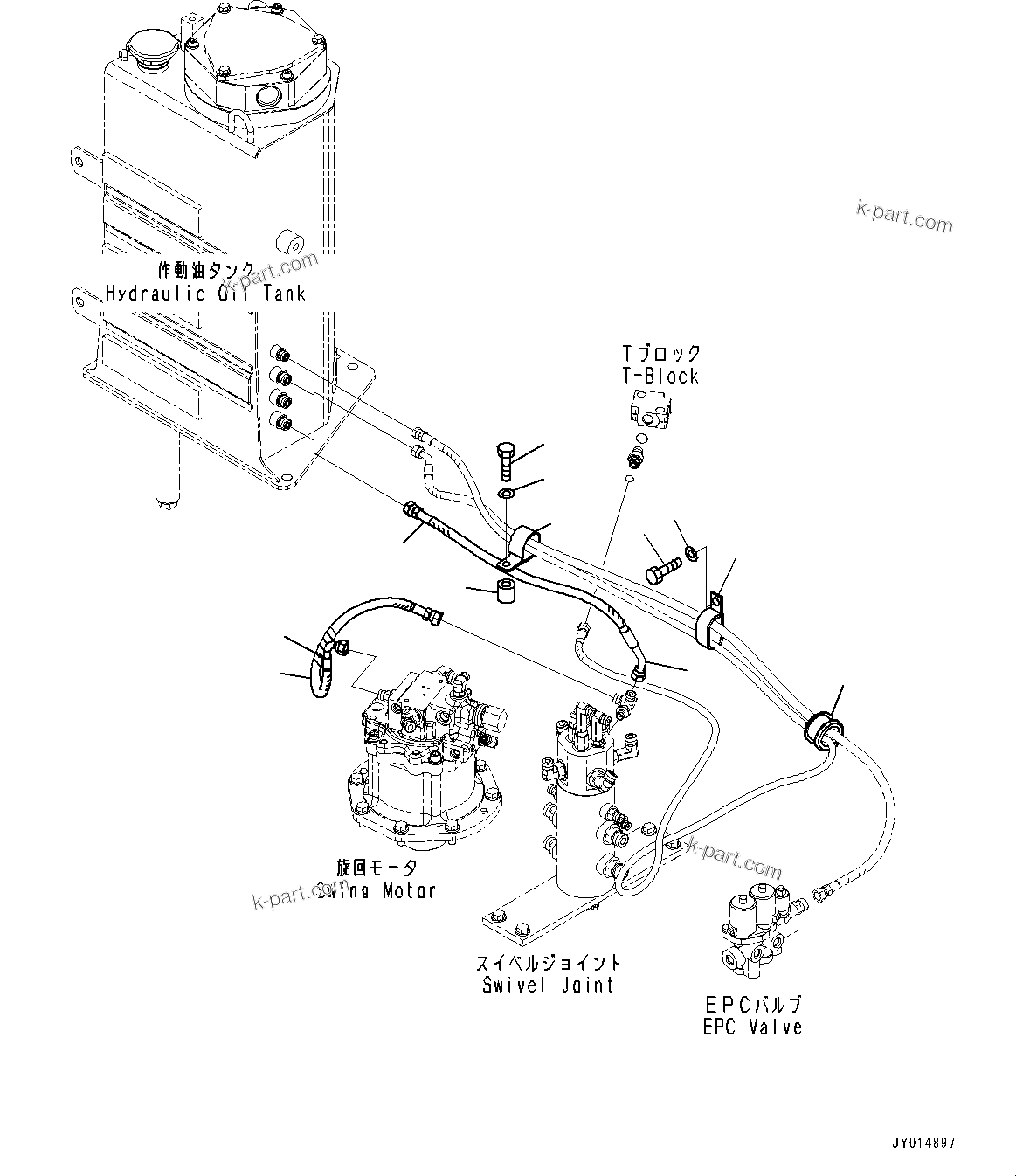 Komatsu parts book diagram for PC55MR-3 S/N 15001-UP: ДЮЪЭ ”ZЉЗ, (КЯЬ ?  ?ЭёЮЩ КЯЬ ? БЩД МЮЪ ?ДЮ –і)(#15401-19780)