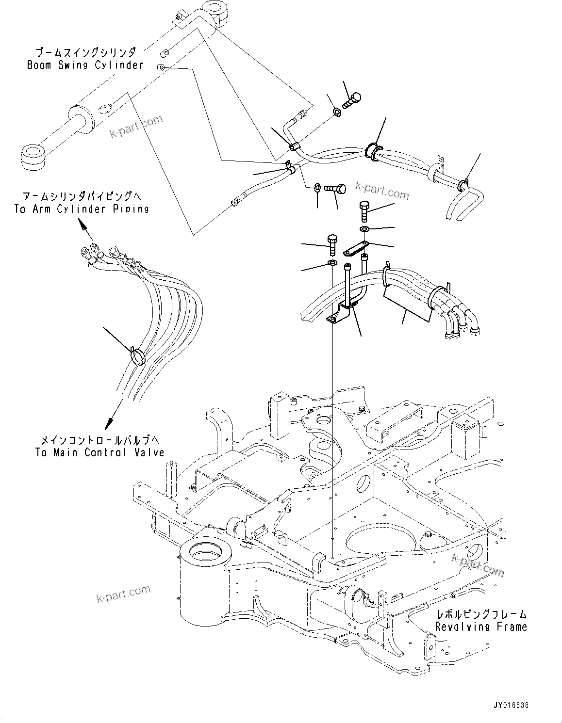 Komatsu parts book diagram for PC55MR-3 S/N 15001-UP: ?ёБ ?ґ ?А ”ZЉЗ, О ?Ѕ ёЧЭМЯ(#16501-)