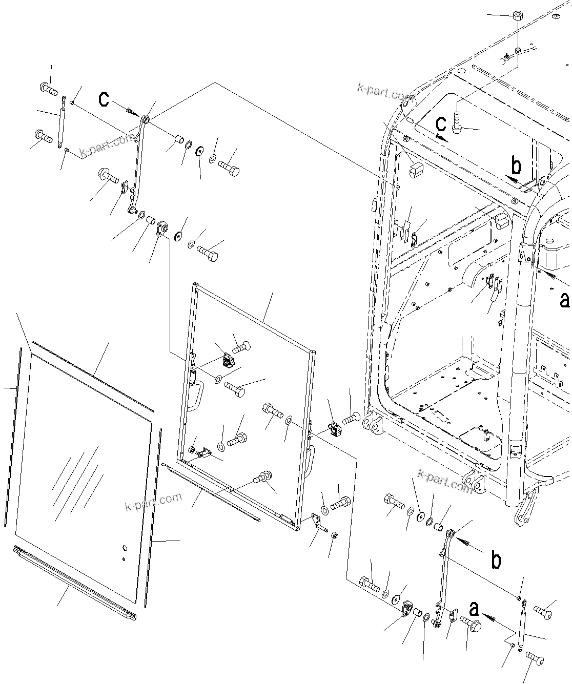 Komatsu parts book diagram for PC55MR-3 S/N 15001-UP: ? ?МЮ, ‘O‘‹(#16001-16500)