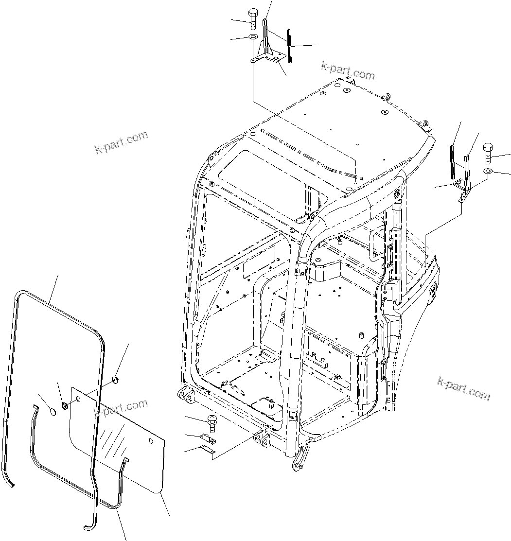 Komatsu parts book diagram for PC55MR-3 S/N 15001-UP: ? ?МЮ, ‘O‰є‘‹(#15001-16000)