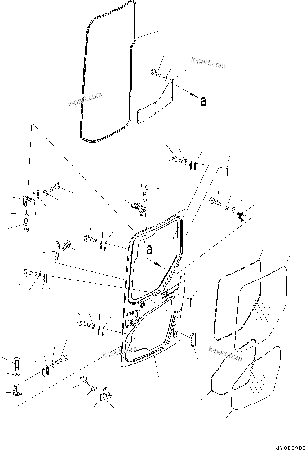Komatsu parts book diagram for PC55MR-3 S/N 15001-UP: ? ?МЮ, ДЮ ?(#15001-16000)