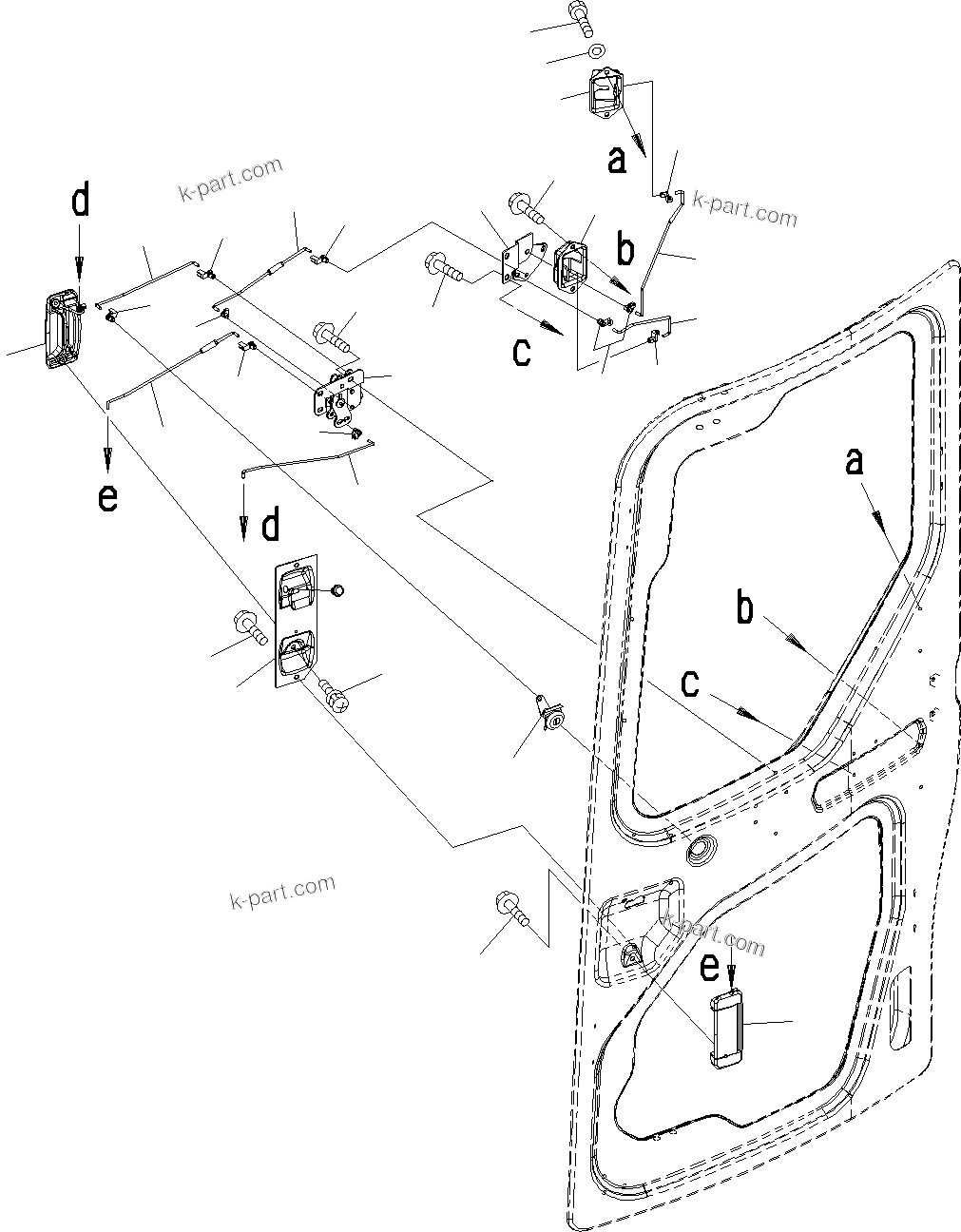Komatsu parts book diagram for PC55MR-3 S/N 15001-UP: ? ?МЮ, ДЮ ? ЫЇё(#16001-16500)