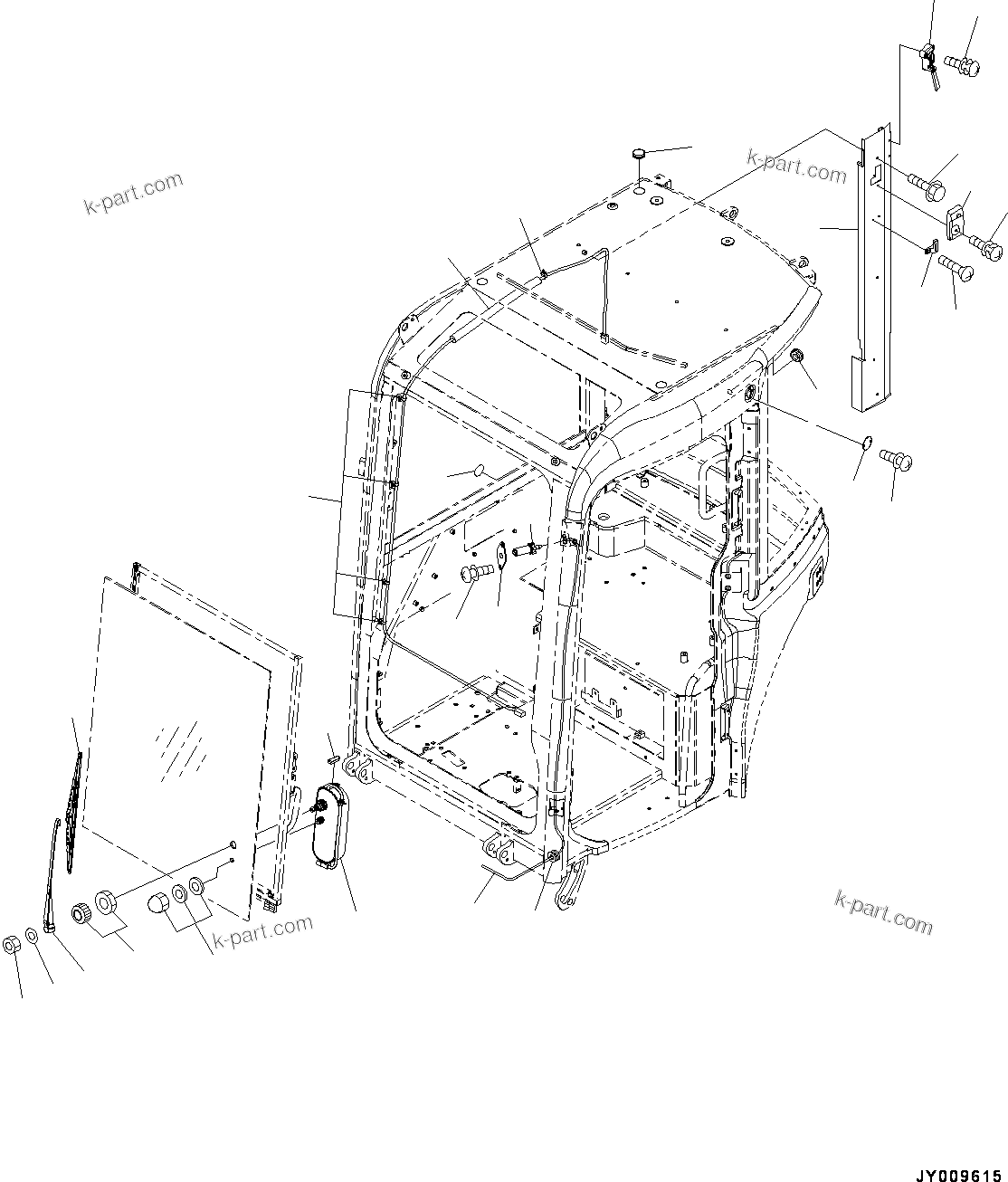Komatsu parts book diagram for PC55MR-3 S/N 15001-UP: ? ?МЮ,  ? ?МЮ“а•”•I, ґЪёДШЇё КЯ ?В(#15001-16000)
