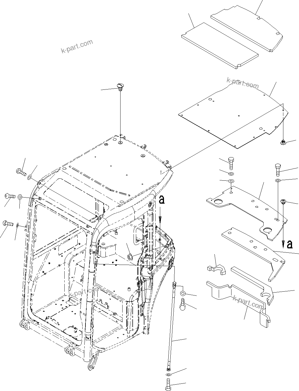 Komatsu parts book diagram for PC55MR-3 S/N 15001-UP: ? ?МЮ,  ? ?МЮ“а•”•I, ШФ ?  ?КЮ ?(#15001-16000)