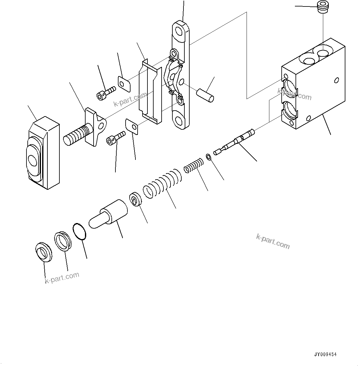 Komatsu parts book diagram for PC55MR-3 S/N 15001-UP: МЫ ? МЪ ?С, PPC КЮЩМЮ(#15001-16000)
