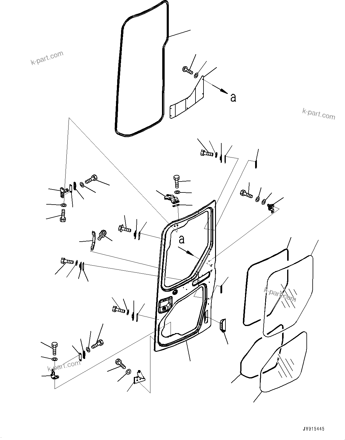 Komatsu parts book diagram for PC55MR-3 S/N 15001-UP: ? ?МЮ, ДЮ ?(#16001-16500)