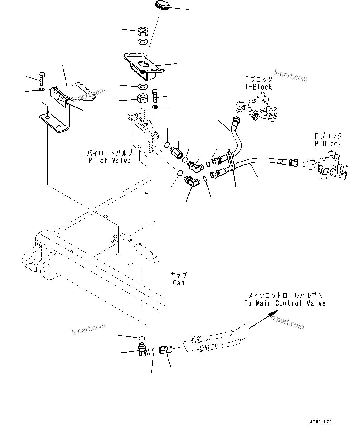 Komatsu parts book diagram for PC55MR-3 S/N 15001-UP: ? ?МЮ, МЮ ?С ЅІЭёЮ єЭДЫ ?Щ(#16501-)