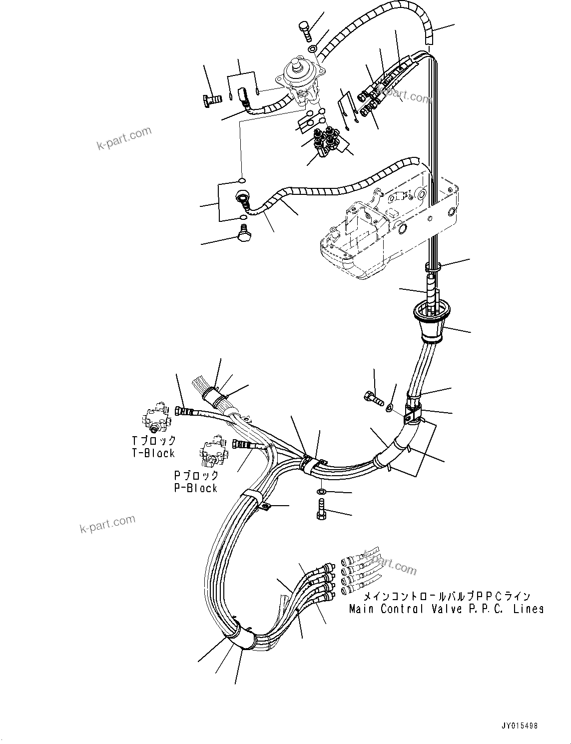 Komatsu parts book diagram for PC55MR-3 S/N 15001-UP: ? ?МЮ, PPC ”ZЉЗ, Ќ ?(#16501-)