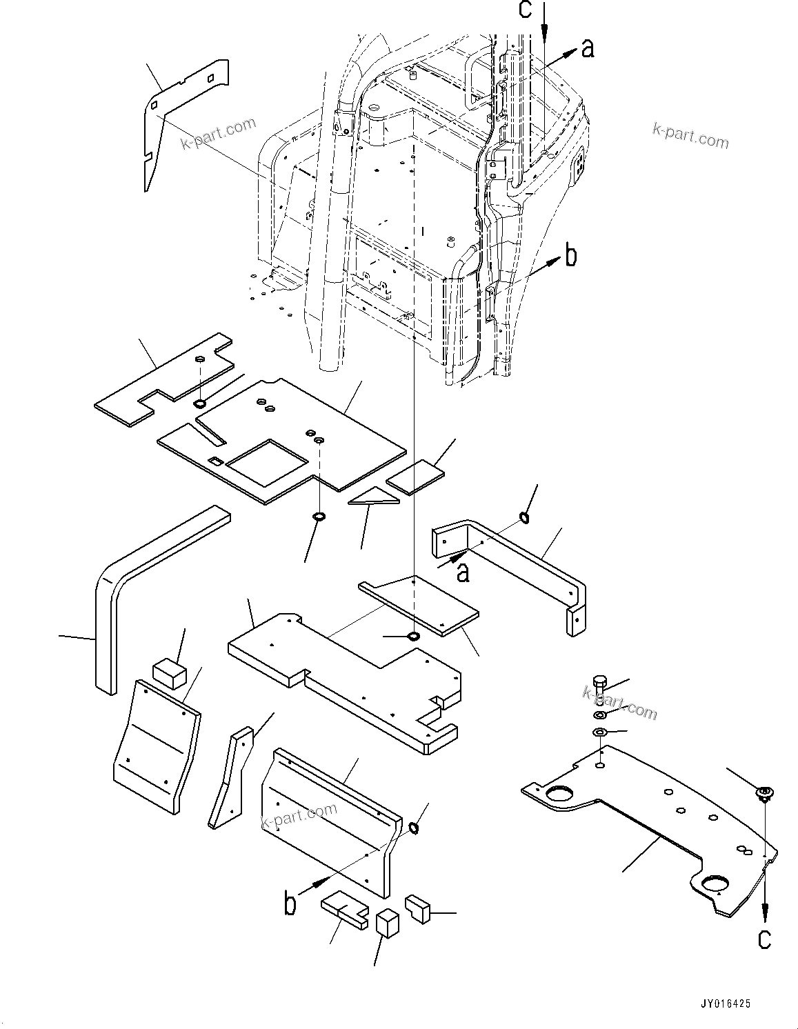 Komatsu parts book diagram for PC55MR-3 S/N 15001-UP: ? ?МЮ, МЫ ?, ‰є•” ј ?Д(#16501-)