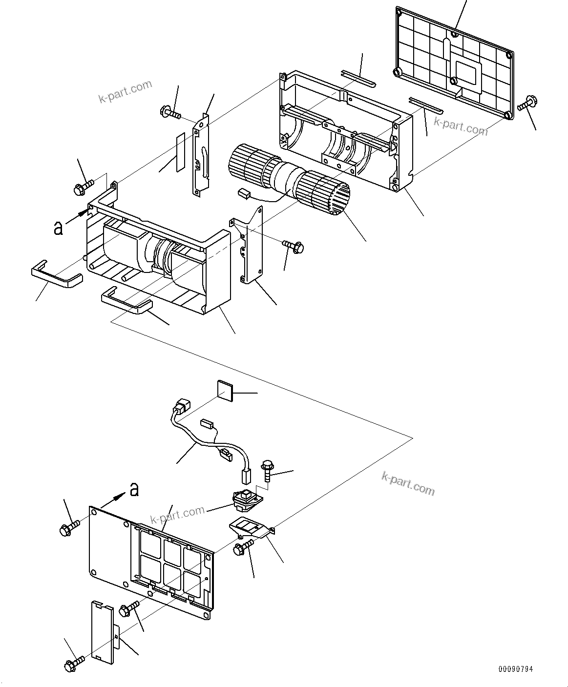Komatsu parts book diagram for PC55MR-3 S/N 15001-UP: ? ?МЮ, ґ ?єЭЌ\ђ ?•”•I (2/3)(#15001-16000)