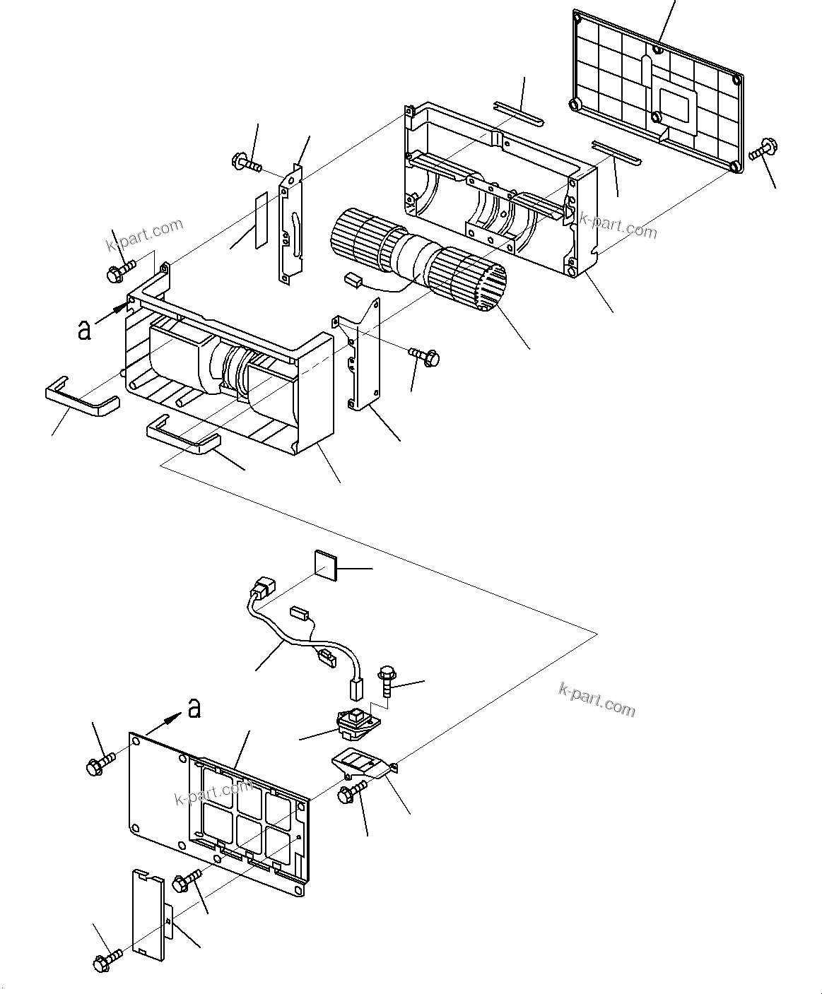 Komatsu parts book diagram for PC55MR-3 S/N 15001-UP: ? ?МЮ, ґ ?єЭЌ\ђ ?•”•I (2/3)(#16501-)