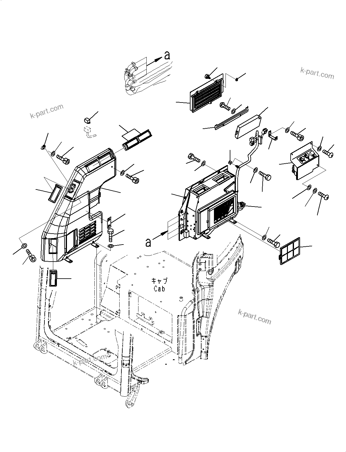 Komatsu parts book diagram for PC55MR-3 S/N 15001-UP: ? ?МЮ, ґ ?єЭ ХЖЇД(#15001-16000)