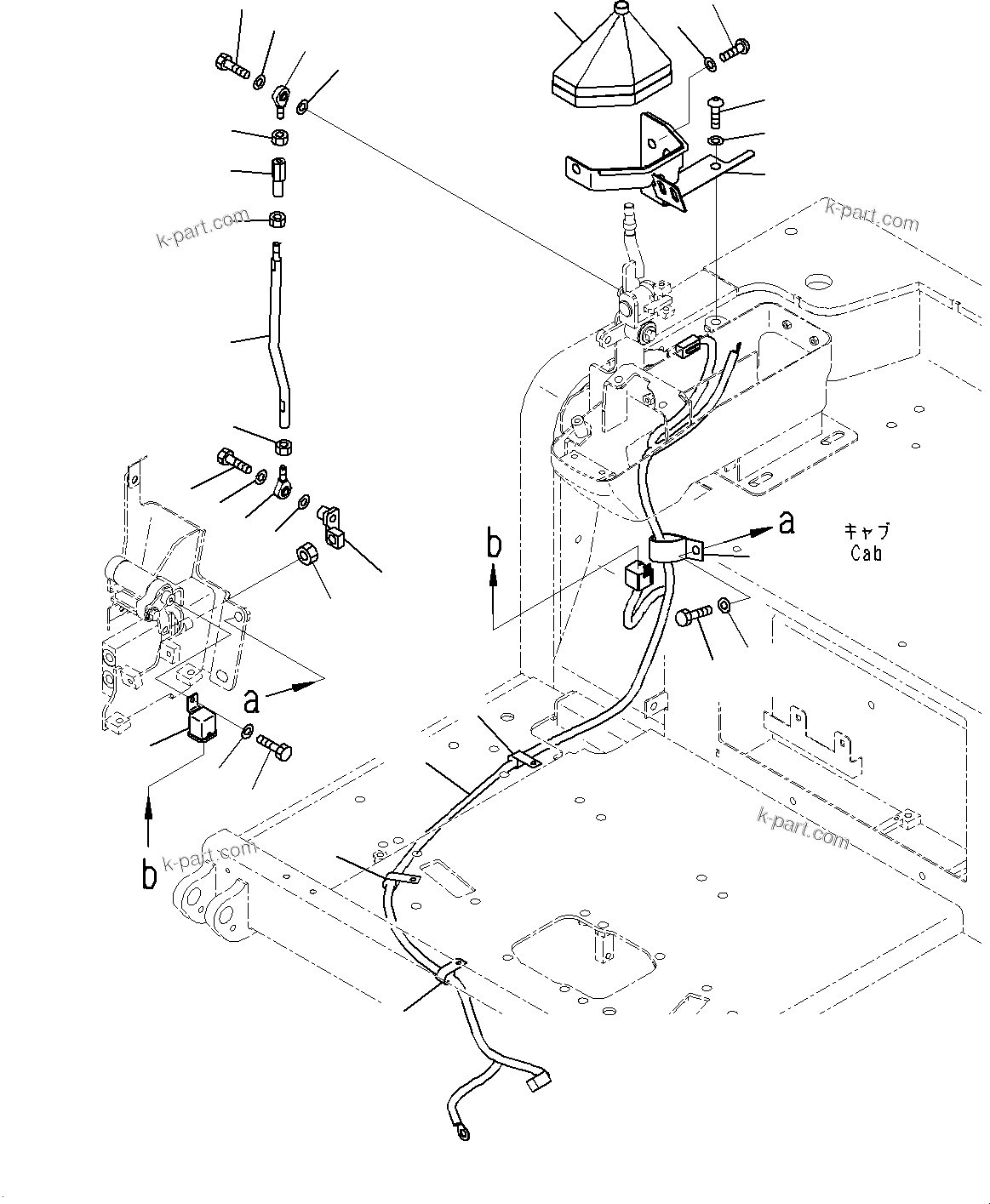 Komatsu parts book diagram for PC55MR-3 S/N 15001-UP: ? ?МЮ, МЮЪ ?ДЮ ‘ЂЌм ЪКЮ ? (2/2) (КЯЬ ?  ?ЭёЮЩ КЯЬ ? БЩД МЮЪ ?ДЮ •T)(#16001-16028)