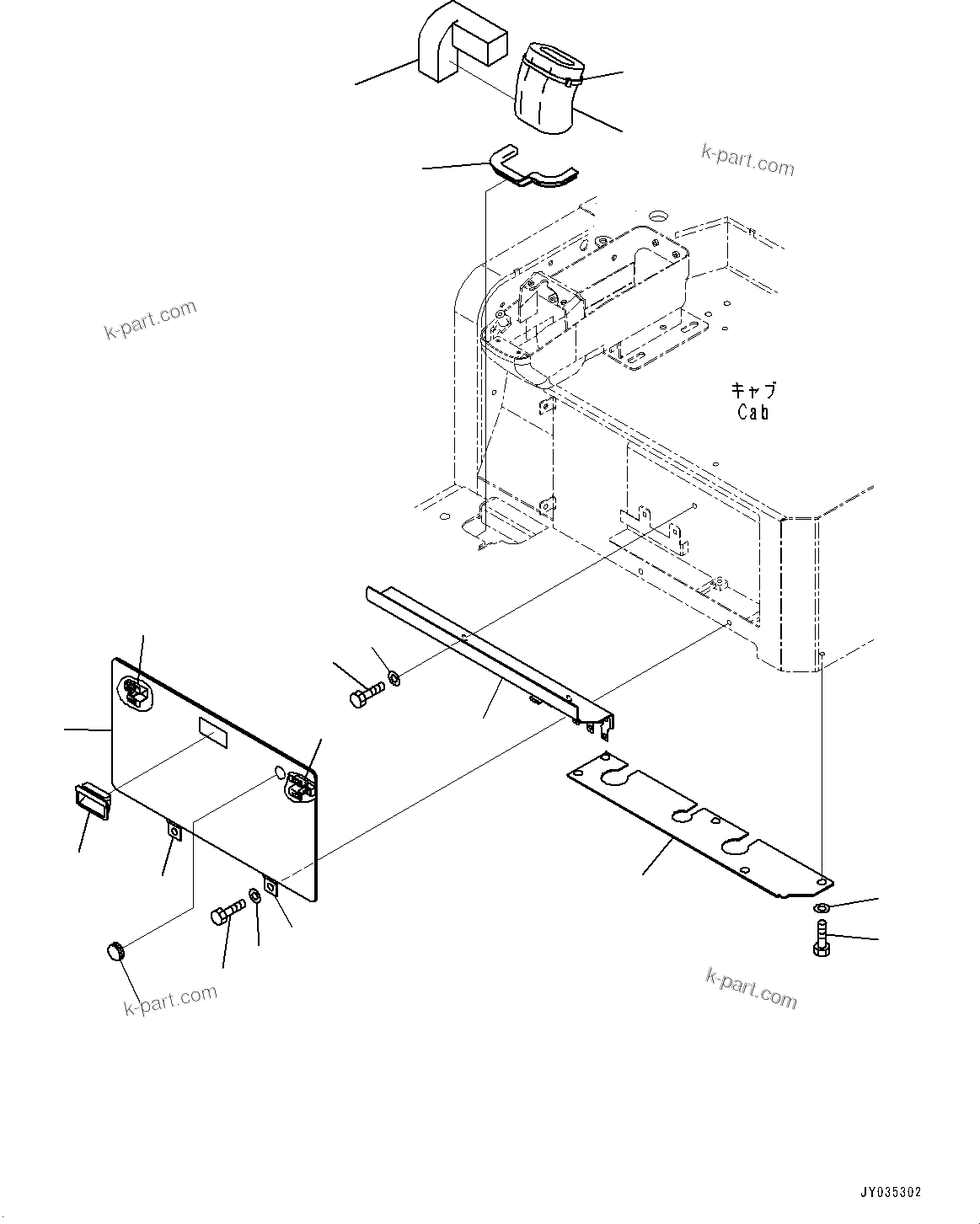 Komatsu parts book diagram for PC55MR-3 S/N 15001-UP: ? ?МЮ,  ?КЮ ? ( ? ?Д ГЮѕЧЪ ?А •T)(#16501-)