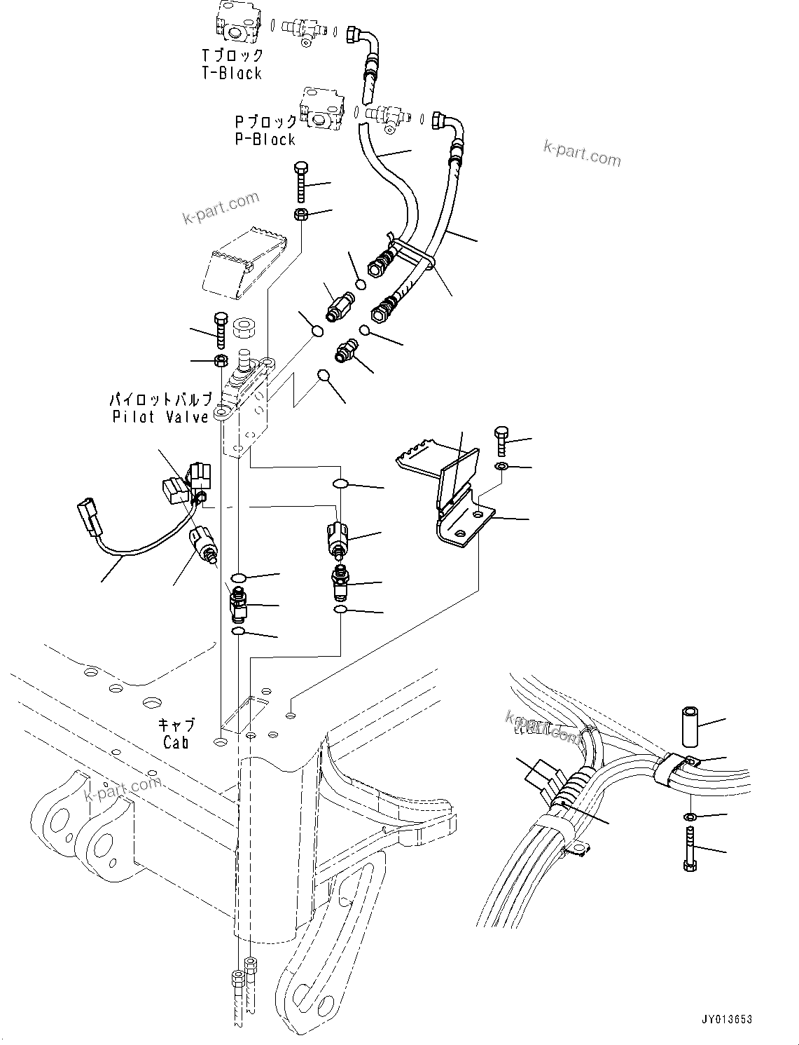 Komatsu parts book diagram for PC55MR-3 S/N 15001-UP: ? ?МЮ,  ?АЇБТЭД ”ZЉЗ ( ? ?Д ГЮѕЧЪ ?А •T)(#15001-16000)