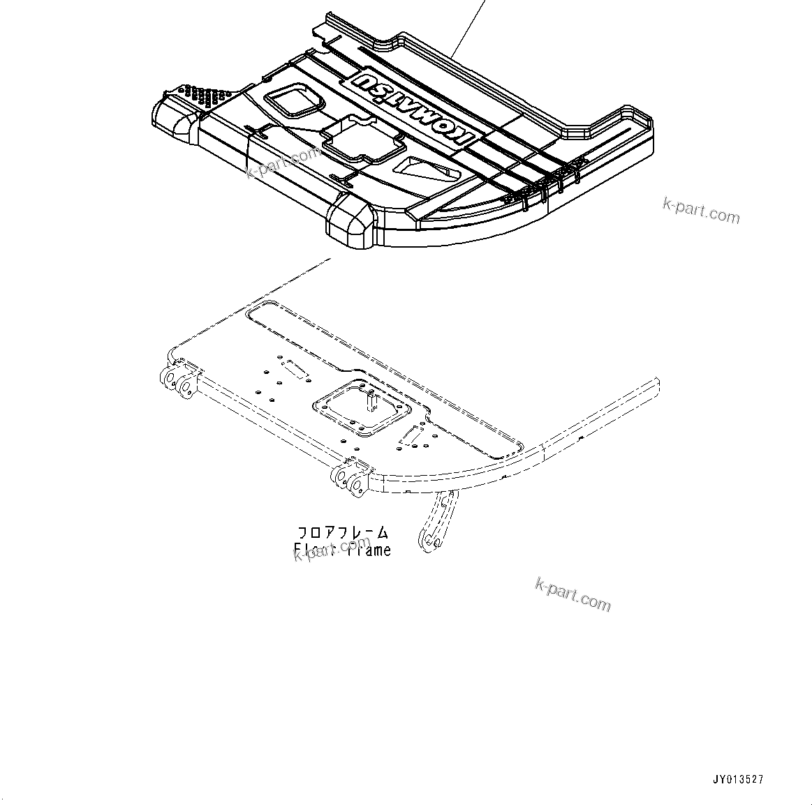 Komatsu parts book diagram for PC55MR-3 S/N 15001-UP: МЫ ? ПЇД, ( ? ?ЙЛЯ Л ?А •T)(#15001-)
