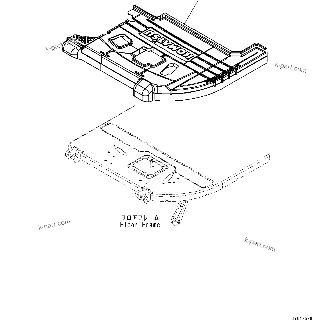 Komatsu parts book diagram for PC55MR-3 S/N 15001-UP: МЫ ? ПЇД, (1‘ќђЭ  ?ёБ ?ґ ?А”ZЉЗ,  ? ?МЮ Л ?А •T, ROPS  ? ?ЙЛЯ, МЯЧЅБЇё  ? ?ЙЛЯ —P)(#15001-)