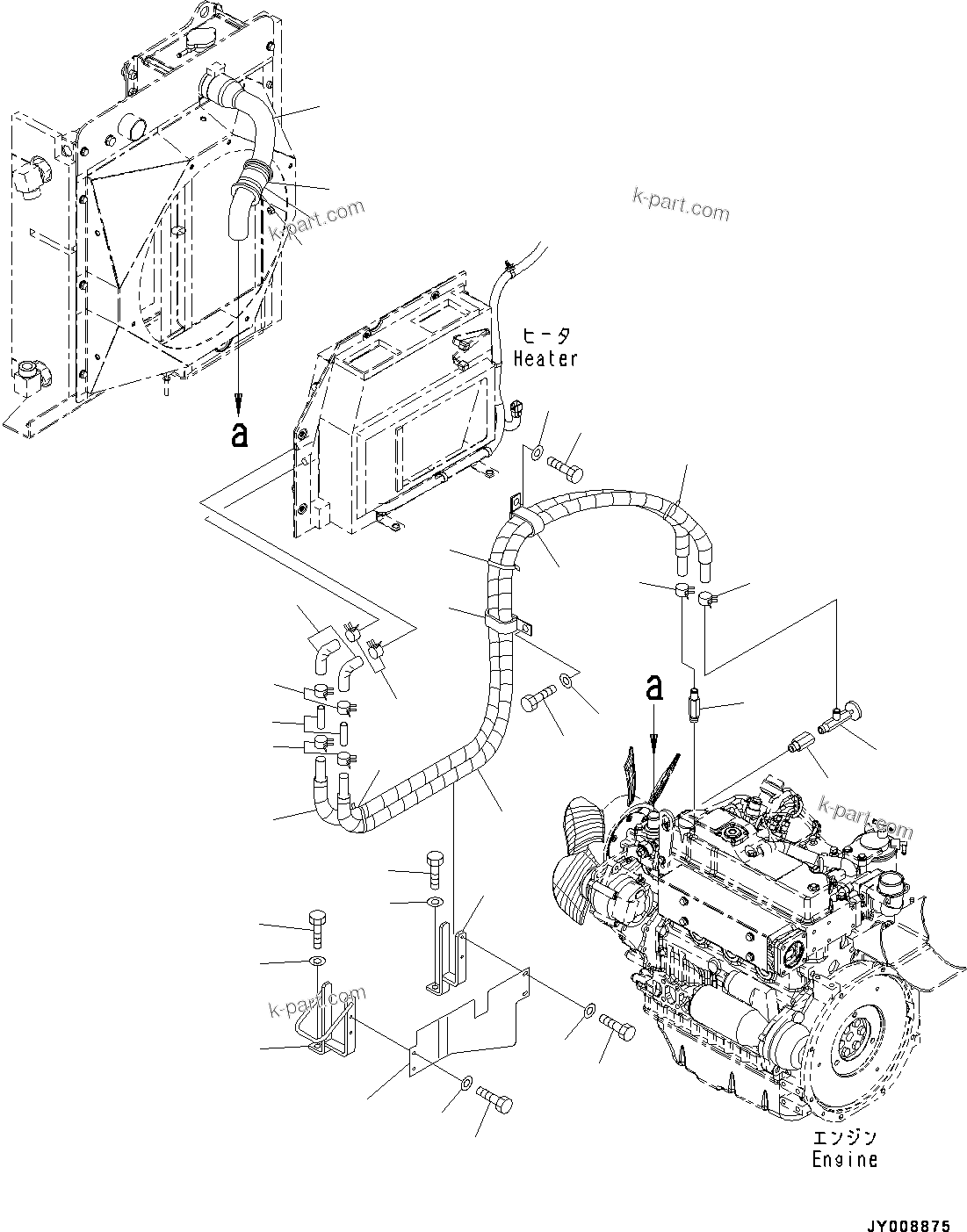 Komatsu parts book diagram for PC55MR-3 S/N 15001-UP: ? ?МЮ Л ?А, (#15001-15426)