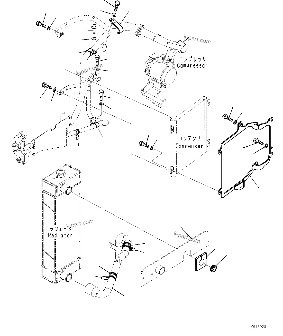 Komatsu parts book diagram for PC55MR-3 S/N 15001-UP: ґ ?єЭ ХЖЇД, (1/2)(#15427-16500)