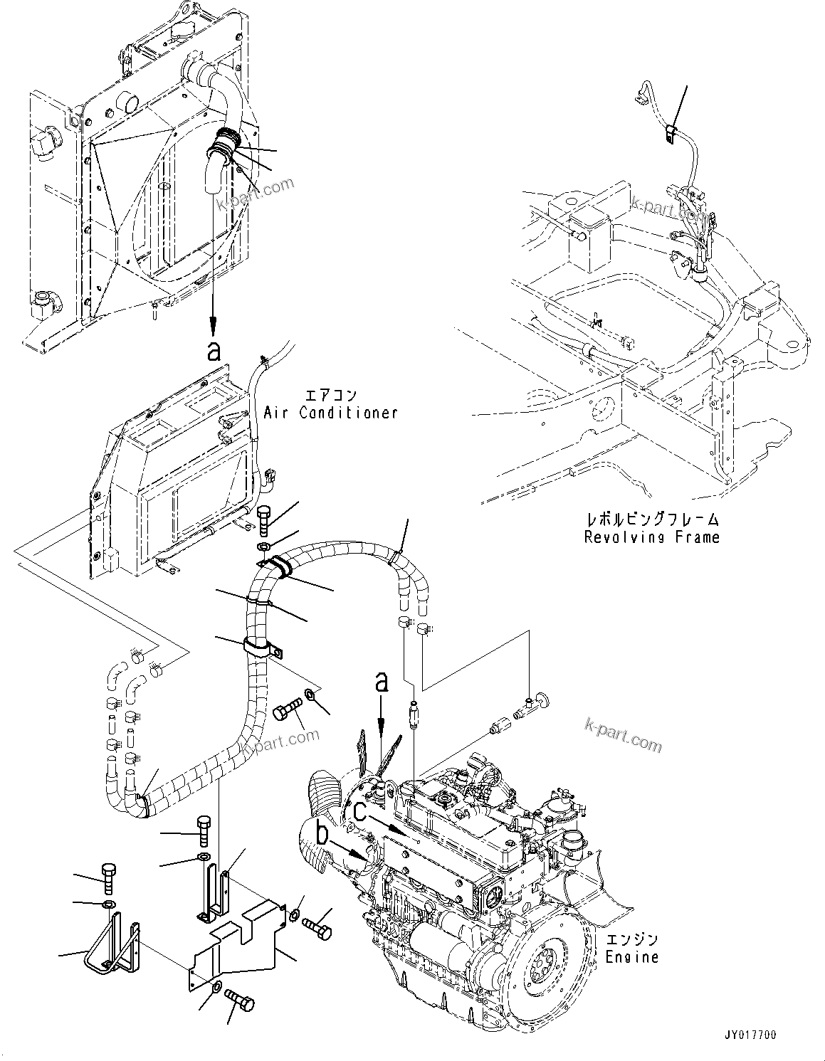 Komatsu parts book diagram for PC55MR-3 S/N 15001-UP: ґ ?єЭ ЉЦ?A•”•I, (#16288-)