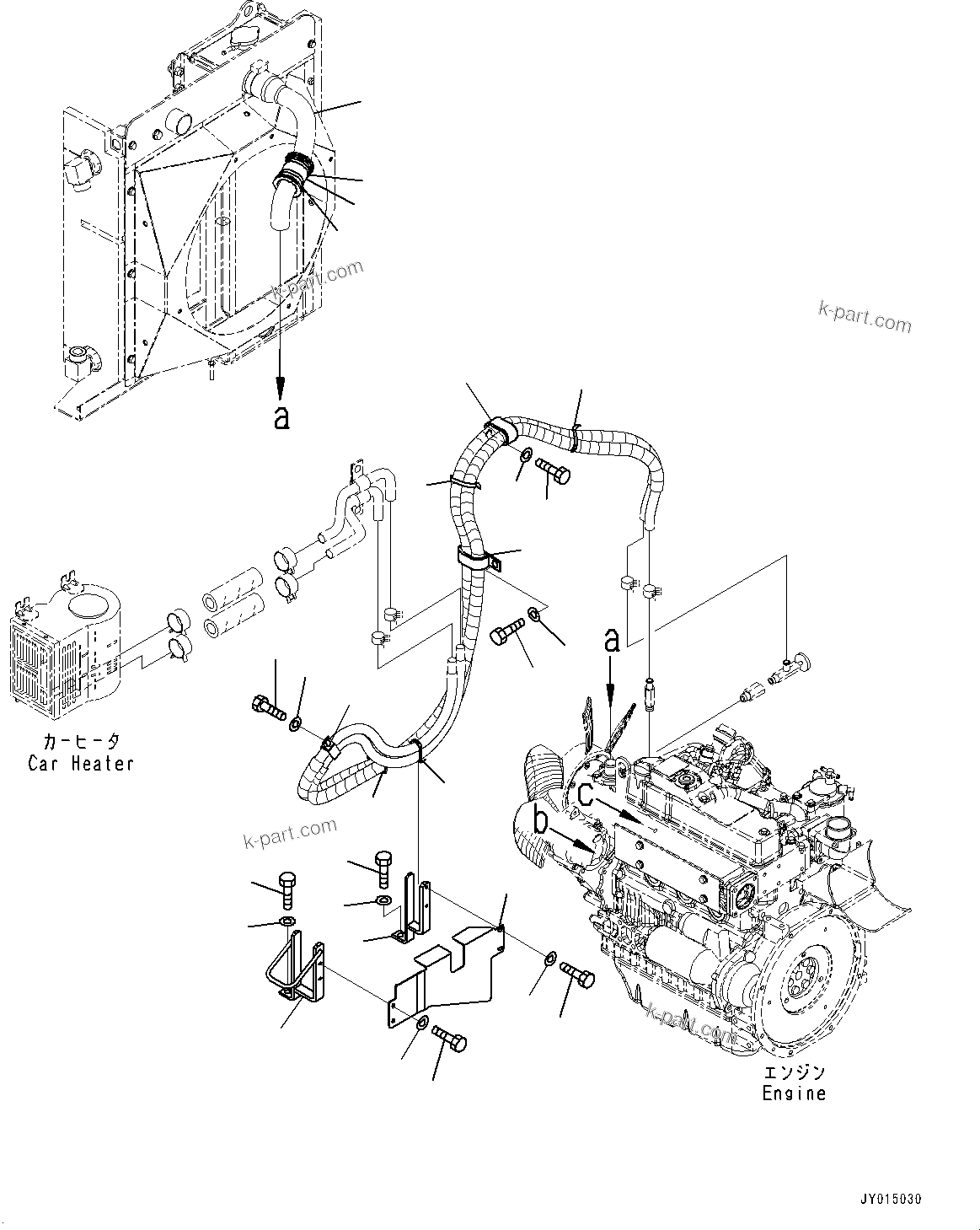Komatsu parts book diagram for PC55MR-3 S/N 15001-UP: Л ?А ХЖЇД, (#15427-)