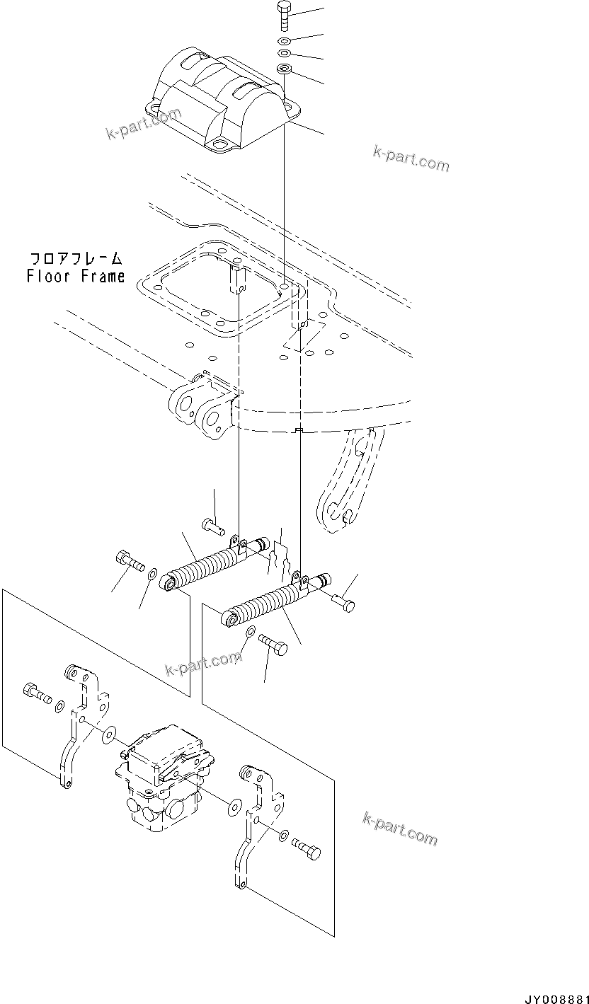 Komatsu parts book diagram for PC55MR-3 S/N 15001-UP: МЫ ? МЪ ?С, МЫ ?, ‘–ЌSєЭДЫ ?Щ(#15001-16000)