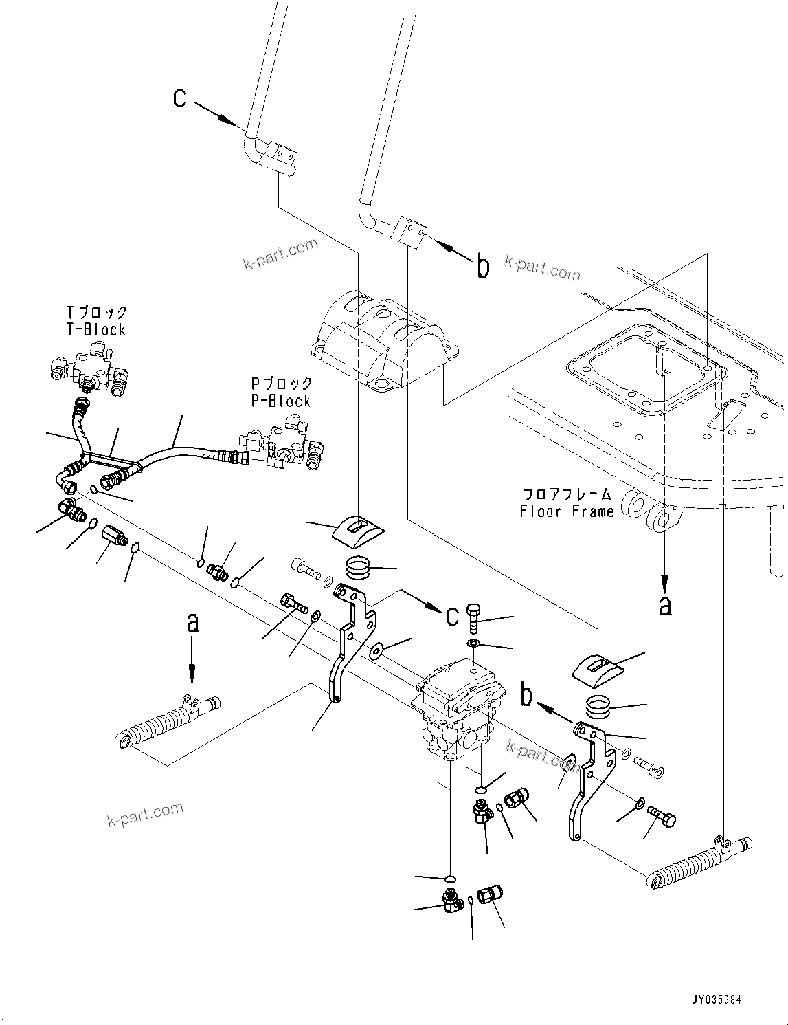 Komatsu parts book diagram for PC55MR-3 S/N 15001-UP: МЫ ? МЪ ?С, МЫ ?, ‘–ЌSКЮЩМЮ—P PPC ”ZЉЗ(#15001-16000)