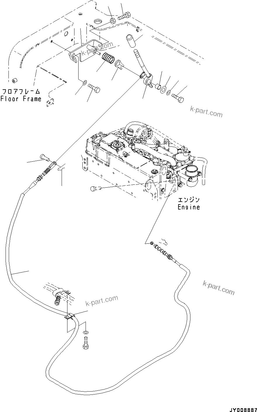 Komatsu parts book diagram for PC55MR-3 S/N 15001-UP: МЫ ? МЪ ?С, ”R—ї’Іђ ? ЪКЮ ?(#16001-16500)