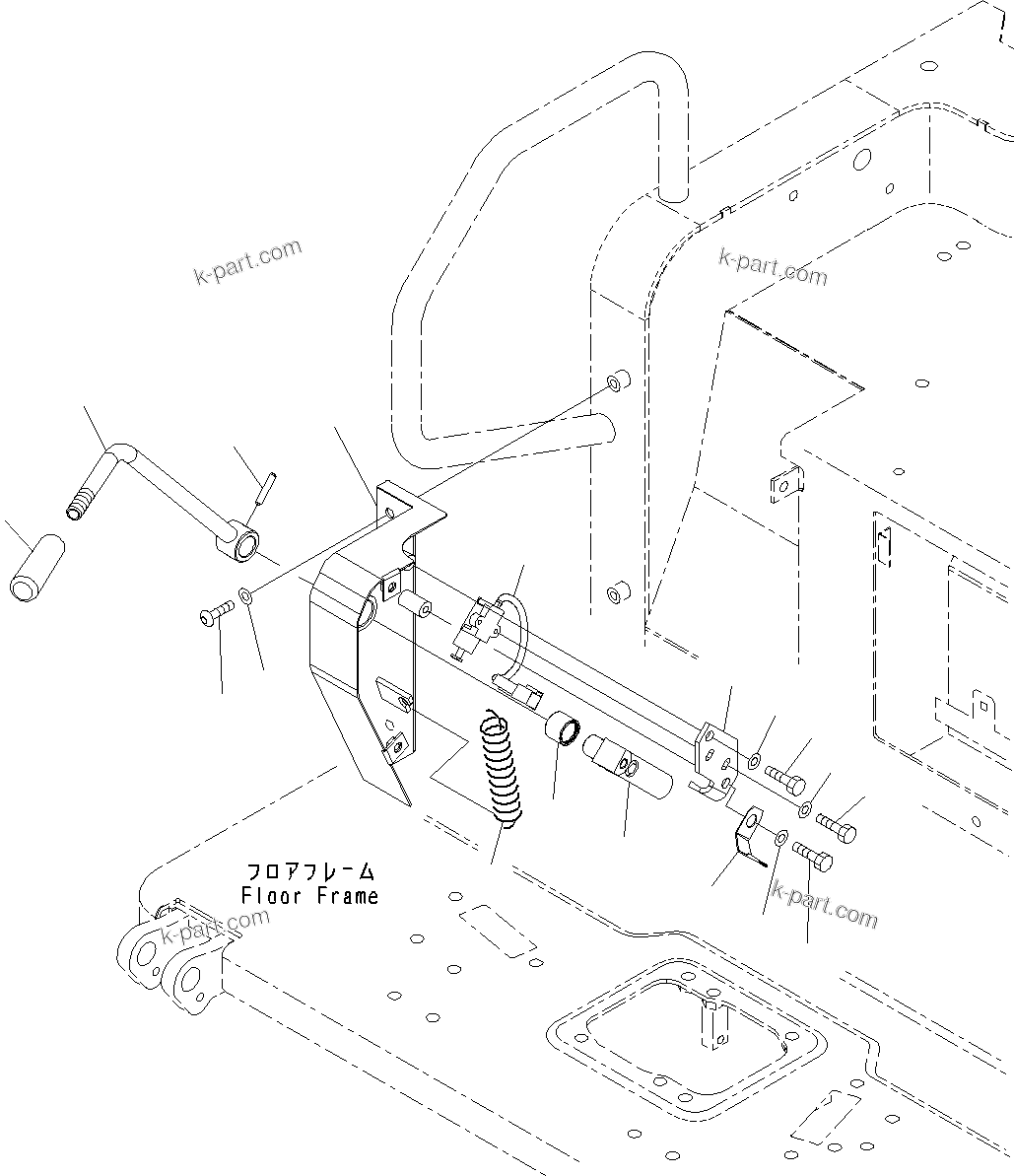 Komatsu parts book diagram for PC55MR-3 S/N 15001-UP: МЫ ? МЪ ?С, Ќм‹Ж‹@ ЫЇё ЪКЮ ? (ПЅА  ? ? –і)(#16001-16500)