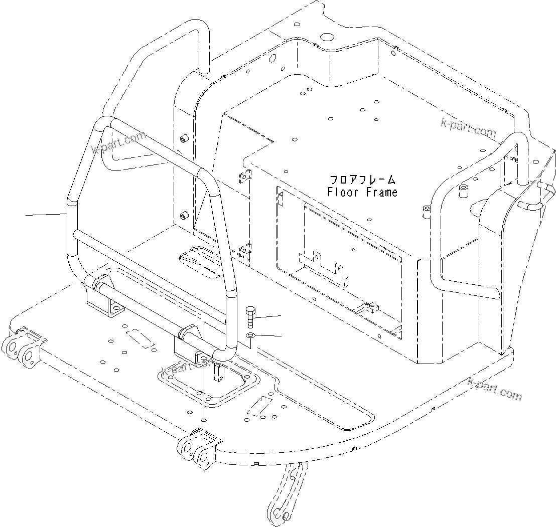 Komatsu parts book diagram for PC55MR-3 S/N 15001-UP: МЫ ? МЪ ?С, КЭДЮЪ ?Щ(#16001-16500)
