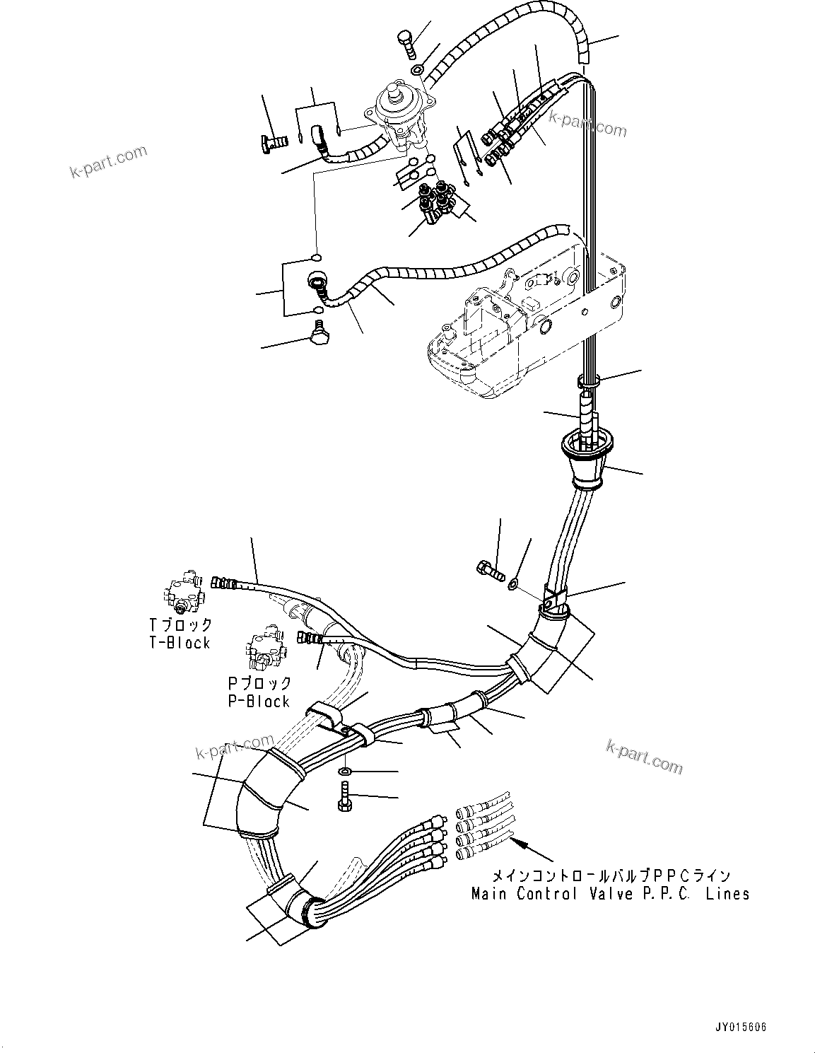 Komatsu parts book diagram for PC55MR-3 S/N 15001-UP: МЫ ? МЪ ?С, PPC ”ZЉЗ, Ќ ?(#16001-16500)