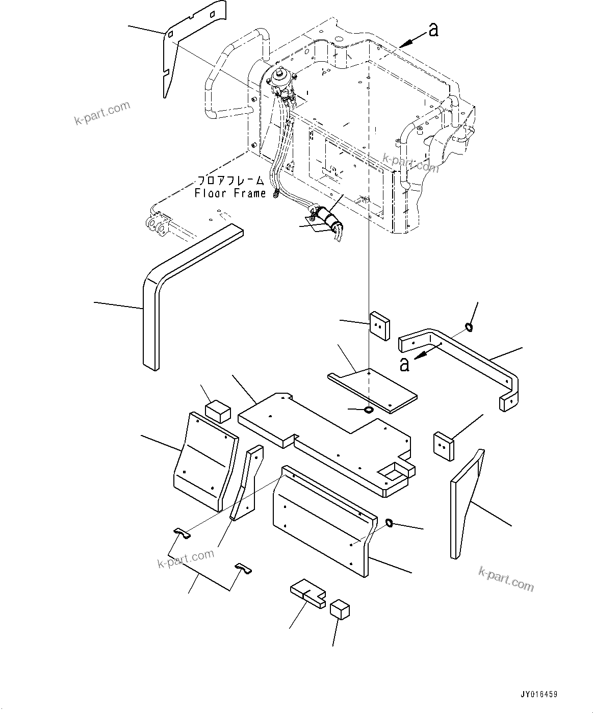 Komatsu parts book diagram for PC55MR-3 S/N 15001-UP: МЫ ? МЪ ?С, МЫ ?, ‰є•” ј ?Д(#16501-)