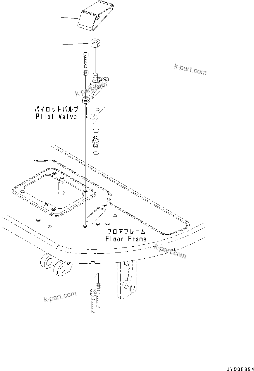 Komatsu parts book diagram for PC55MR-3 S/N 15001-UP: МЫ ? МЪ ?С,  ?АЇБТЭД НЯАЮЩ(#16001-16500)