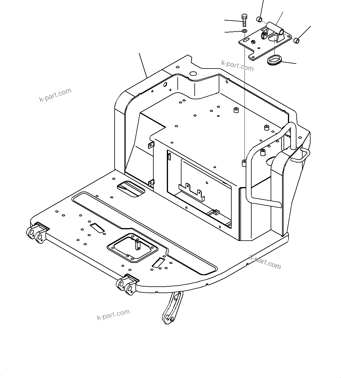 Komatsu parts book diagram for PC55MR-3 S/N 15001-UP: МЫ ? МЪ ?С, МЫ ?, НЮ ?Ѕ ( ? ?ЙЛЯ Л ?А •T)(#16001-16500)