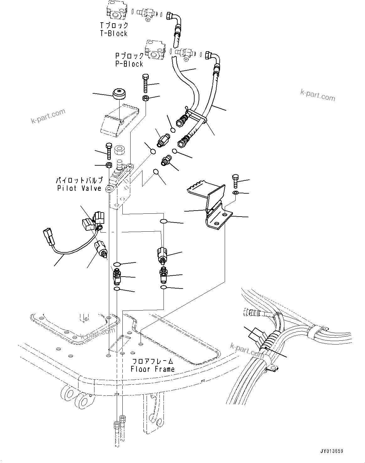 Komatsu parts book diagram for PC55MR-3 S/N 15001-UP: МЫ ? МЪ ?С,  ?АЇБТЭД ”ZЉЗ ( ? ?Д ГЮѕЧЪ ?А •T)(#16001-16500)