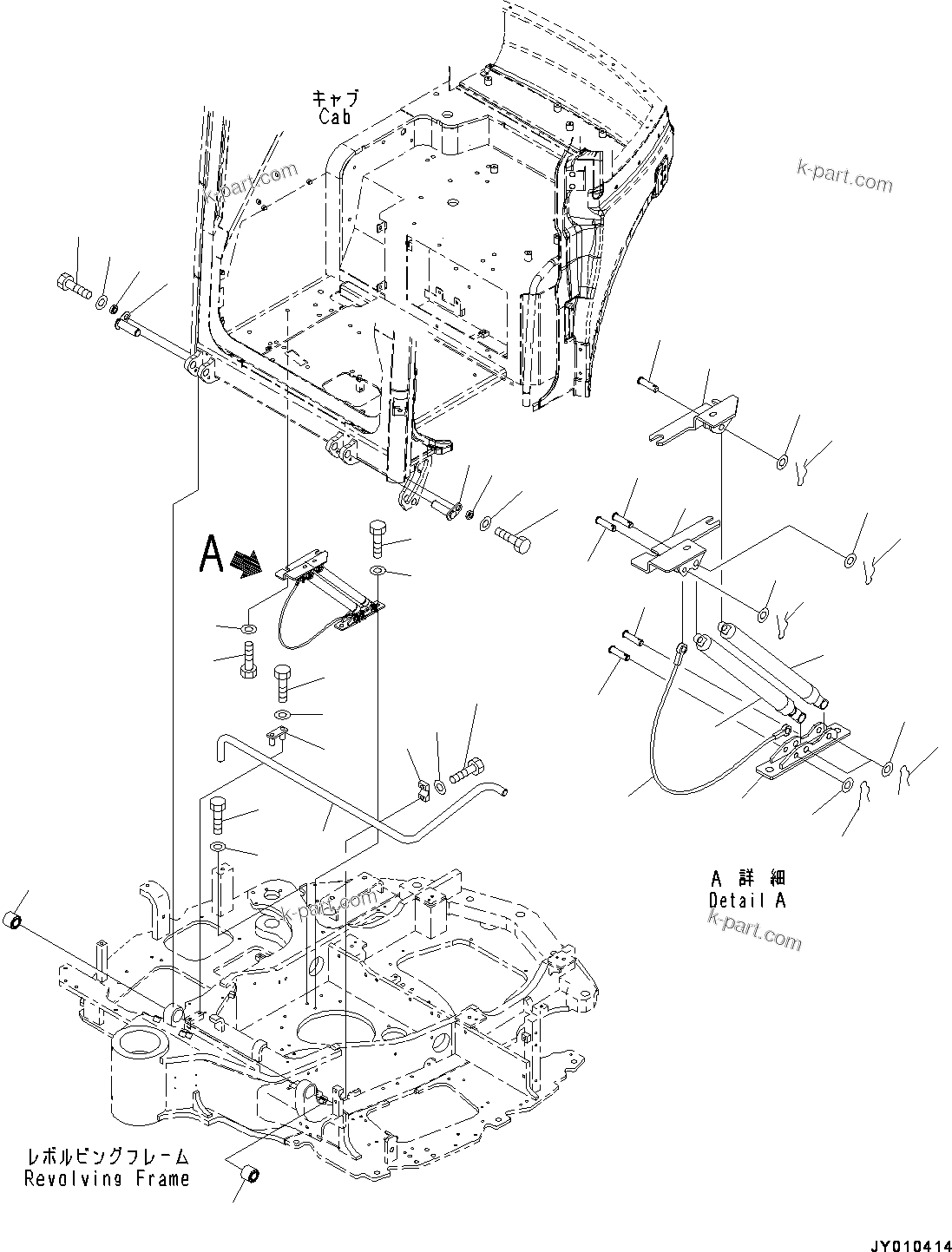 Komatsu parts book diagram for PC55MR-3 S/N 15001-UP: МЫ ? Ћж•T‚Ї,  ?ЮЅ ЅМЯШЭёЮЉЦ?A•”•I ( ? ?МЮ—P)(#15001-15426)
