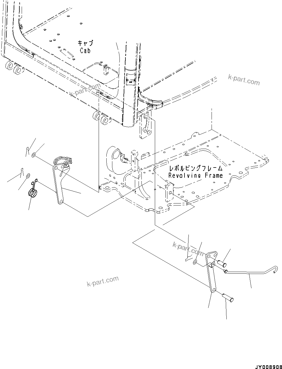 Komatsu parts book diagram for PC55MR-3 S/N 15001-UP: МЫ ? Ћж•T‚Ї, МЮЧ№ЇД ( ? ?МЮ—P)(#15427-19840)