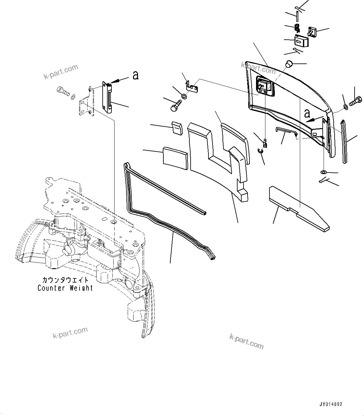 Komatsu parts book diagram for PC55MR-3 S/N 15001-UP: М ?ДЮ, М ?ДЮ, Њг(#16501-)