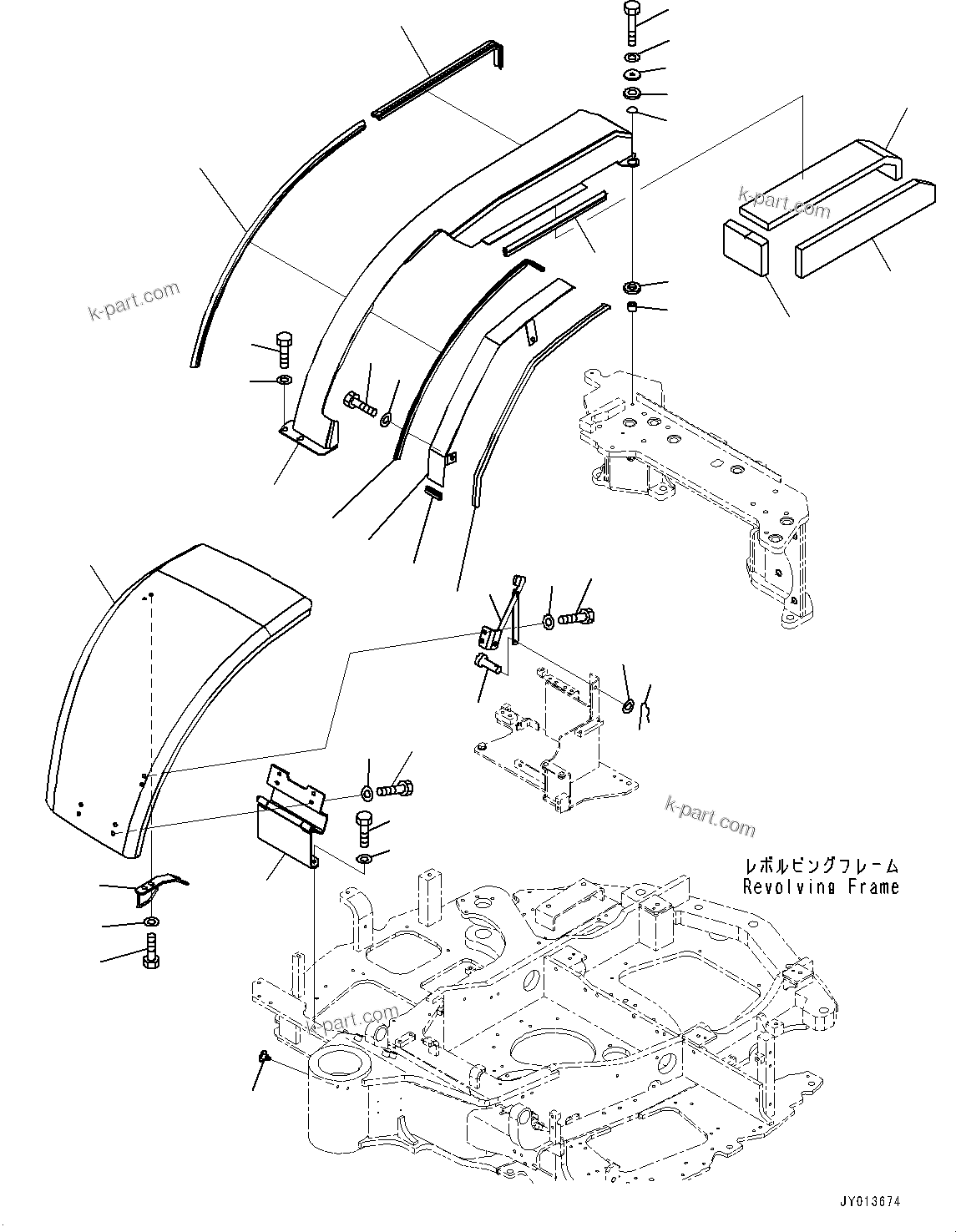 Komatsu parts book diagram for PC55MR-3 S/N 15001-UP: МЫЭД  ?КЮ ?, ( ? ?ЙЛЯ—P, Л ?А•T)(#15001-)